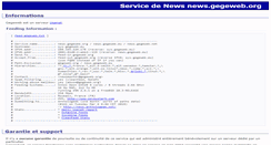 Desktop Screenshot of news.gegeweb.org